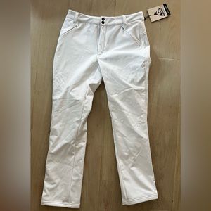 White snow pants